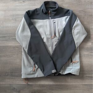 The North Face Men's Gray and Charcoal Performance Softshell Jacket
